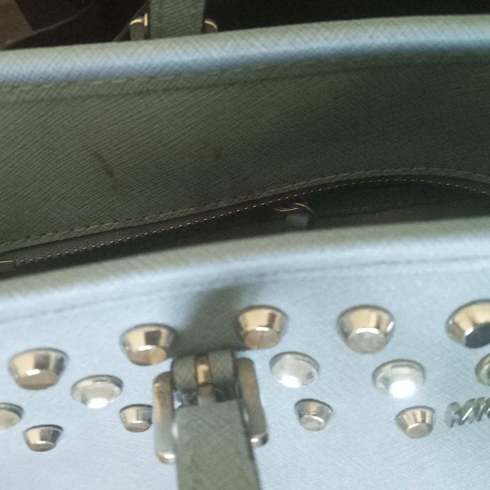 Michael Kors Light Blue Jeweled Tote Limited Edition